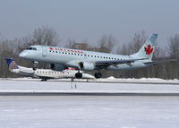 C-FHJJ @ CYOW - Air Canada E190 Landing on Rwy 25 inbound from YYZ