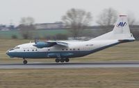 UR-CBF @ LOWW - Aerovis Antonov 12 - by Delta Kilo