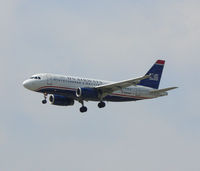 N823AW @ DFW - US Airways Landing 18R at DFW - by Zane Adams