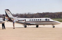 N91B @ CLE - Cessna 550 on the ramp at Cleveland in 1997 - by Terry Fletcher