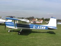 G-ASMW @ EGNF - Veteran Cessna 150 at Netherthorpe - by Simon Palmer