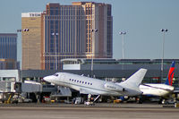 N783FS @ KLAS - Farspo - Oklahoma City, Oklahoma / 1976 Dassault Falcon 2000 - by Brad Campbell