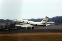 N378QS @ CID - Executive Jet 378 departing off Runway 13 - by Glenn E. Chatfield