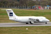 OY-RCB @ EGBB - Atlantic Airlines BAE146 operating for SAS - by Terry Fletcher