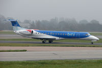 G-RJXC @ EGCC - BMIs Emb145 taxying in at Manchester - by Terry Fletcher