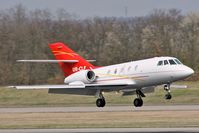 UR-CLF @ LFSB - Falcon 20 landing on rwy 16 - by runway16