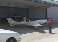 N8PL @ SZP - 2001 Lipps LANCAIR 235, Lycoming O-235, placing in temporary cover, prop has been removed - by Doug Robertson