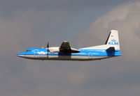 PH-LXT @ EGSH - KLM Fokker 50 climbs away from Norwich UK - one of the few scheduled flights from this East Anglian City