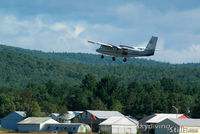 N220EA @ ORE - N220EA departs Orange, MA with a load of skydivers - by Dave G