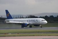 5B-DBC @ EGCC - Taken at Manchester Airport on a typical showery April day - by Steve Staunton