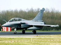 327 @ EHLW - The former Jaguar unit EC01.007 now flies the new Rafale fighter bombers.
