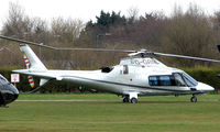 G-GRND @ EGCB - One of 8 Helicopter vistors to Barton Airfield for the Manchester United v Arsenal Soccer match