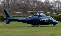 G-JMON @ EGCB - One of 8 Helicopter vistors to Barton Airfield for the Manchester United v Arsenal Soccer match