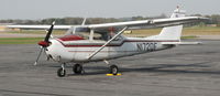 N172DF @ DAN -  1963 Cessna 172E  in Danville Va. for rest and fuel. - by Richard T Davis