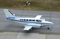 N442EH @ CID - Taxiing to Landmark