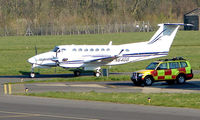 N64GG @ EGHI - Beech 200 taxies in at Southampton