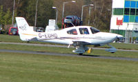G-EDHO @ EGHH - Visiting Cirrus SR20 lands at Bournemouth - by Terry Fletcher