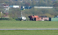 N6NE @ EGHI - This Lockheed Jetstar was involved in a landing accident at Southampton many years ago - when it was WFU it was moved to the fire dump - and amazingly is still standing !!!