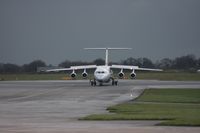 OO-DJN @ EGCC - Taken at Manchester Airport on a typical showery April day - by Steve Staunton