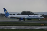 G-JMAA @ EGCC - Taken at Manchester Airport on a typical showery April day - by Steve Staunton