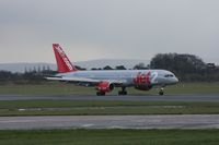 G-LSAA @ EGCC - Taken at Manchester Airport on a typical showery April day - by Steve Staunton