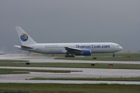 G-DAJC @ EGCC - Taken at Manchester Airport on a typical showery April day - by Steve Staunton