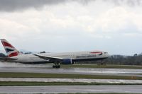 G-BNWC @ EGCC - Taken at Manchester Airport on a typical showery April day - by Steve Staunton