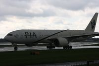 AP-BGZ @ EGCC - Taken at Manchester Airport on a typical showery April day - by Steve Staunton