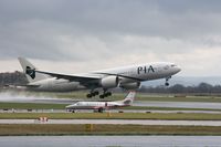 AP-BGZ @ EGCC - Taken at Manchester Airport on a typical showery April day - by Steve Staunton