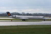 D-ACKJ @ EGCC - Taken at Manchester Airport on a typical showery April day - by Steve Staunton