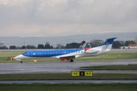 G-RJXB @ EGCC - Taken at Manchester Airport on a typical showery April day - by Steve Staunton