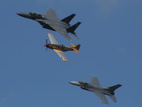 N51MV @ TIX - Dale Snodgrass in formation with F-15 and F-16 - by Florida Metal