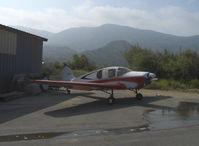 N7683B @ SZP - 1957 Bellanca 14-19-2 CRUISEMASTER, Continental O-470 upgrade, murky morning - by Doug Robertson