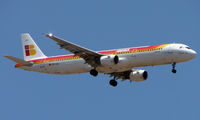 EC-JLI @ GCTS - Iberia A321 on the lunchtime arrival into Tenerife South from Madrid - by Terry Fletcher