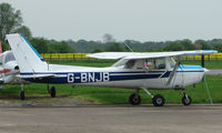 G-BNJB @ EGSF - Cessna 152 at Peterborough Connington - by Terry Fletcher
