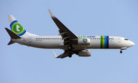 PH-HZM @ GCTS - Transavia B737 on approach to Tenerife South