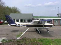 G-BDZC @ EGSN - Cessna F150 at Bourn - by Simon Palmer