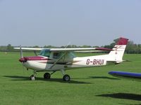 G-BHUI @ EGBK - Cessna 152 visiting Sywell from Wellesbourne - by Simon Palmer