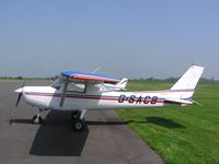 G-SACB @ EGBT - Cessna F152 visiting Turweston - by Simon Palmer