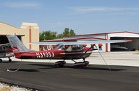 N3133J @ KRVS - Cessna 150G in bare metal and red. - by Steven Ables