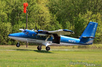 N123FX @ 5NY5 - Twin Otter touches down at Skydive The Ranch, Gardiner, NY. - by Dave G