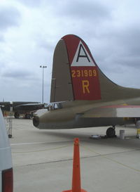 N93012 @ CMA - 1944 Boeing B-17G FLYING FORTRESS 'NINE O NINE', four Turbocharged Wright Cyclone R-1820-97 1,200 Hp each, Limited/Experimental class, tail - by Doug Robertson