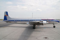 N996DM @ VIE - Red Bull Douglas DC6 - by Yakfreak - VAP