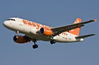 HB-JZN @ EBBR - Swiss EasyJet with (as usual TWO central emergency exit doors) on short final rwy 02. - by Philippe Bleus