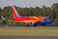 N383SW @ ORF - Southwest Airlines N383SW Arizona One on takeoff roll on RWY 23 enroute to Baltimore/Washington Int'l (KBWI). - by Dean Heald