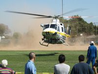 N412LA - LA County Copter 11 arrives at Fire Service Day in Pico Rivera