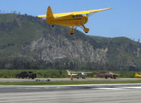 N22424 @ SZP - 1940 HOWARD DGA-15P, P&W R-985 Wasp Jr. 450 Hp, takeoff climb Rwy 22 to SBP for lunch - by Doug Robertson