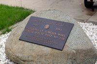 68-8223 - Plaque in front of the plane - by Glenn E. Chatfield