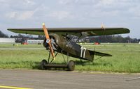 N111EV @ EBAW - Stampe-Vertongen Museum.Outdoor for an engine run.Replica Fokker D.VIII - by Robert Roggeman