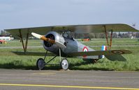 N2262G @ EBAW - Stampe-Vertongen Museum.Outdoor for an engine run.Replica Nieuport 24 - by Robert Roggeman